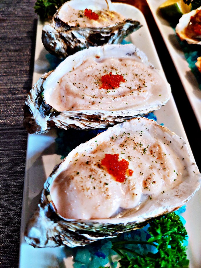 OYSTER WITH MENTAIKO SAUCE